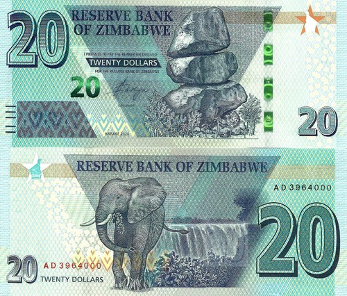 Zimbabwe dollari 2020 - dollari,
