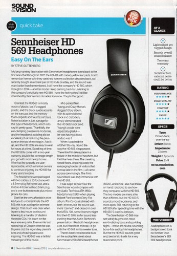 Sennheiser 569 headphones - sennheiser, hd