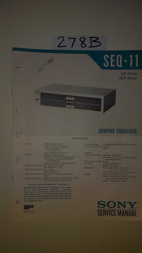 Sony seq equalizzatore - seq-11,