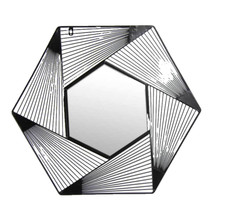 SPECCHIO ESAGONALE  METALLO