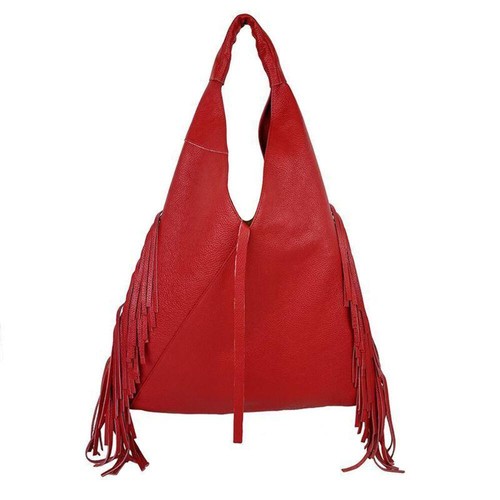 Borsa sacca pelle con - borsa,