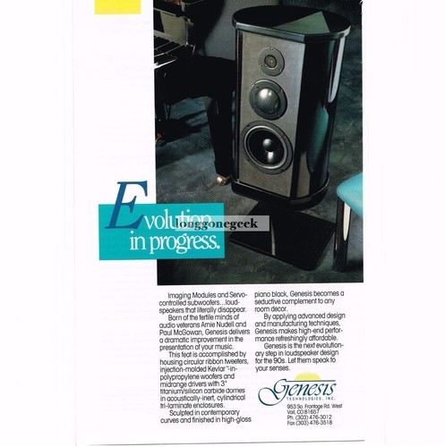 Pubblicità genesis speakers - genesis,