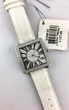 Orologio Enrico Coveri Quarzo Analogico Donna 37mm Forma Quadrata Strass Fashion
