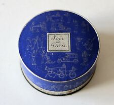 scatola cipria vintage SOIR DE PARIS BOURJOIS PARIS piena, face powder, poudre