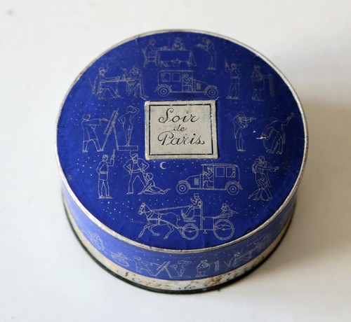 Scatola cipria vintage - vintage, soir