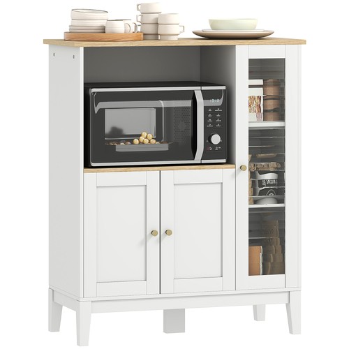 Homcom mobile microonde con - mobile,