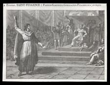 santino incisione 1800 S.FULGENZIO V. DI RUSPE