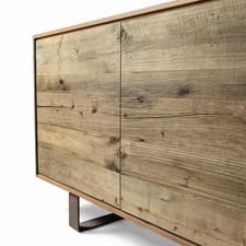 CREDENZA  PORTA TV  CONSOLLE DI DESIGN IN LEGNO ANTICO X CUCINA O SOGGIORNO