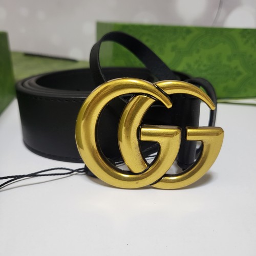 Gucci cintura pelle nera - cintura,