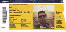 BIGLIETTO TICKET COEZ CONCERTO ROMA  4 FEBBRAIO 2018