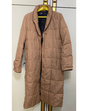 Cappotto lungo beige cammello