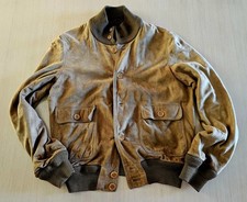 Sicons By Giorgio Armani, Giubbotto Suede Tabacco Fine Anni 70s Size M PERFETTO 