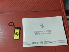 Manuale Ferrari Formula cronografo Vintage Cronographe Libretto Anni 80