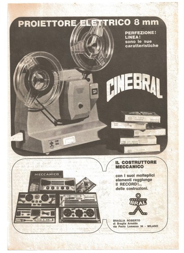 Pubblicità 1970 cinebral - 1970,