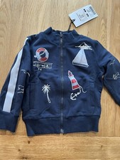 Maglione HITCH-HIKER Monnalisa cotone marinaio aereo stampato bambini grigio 9 mesi