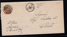 1878 storia postale - postale, timbro