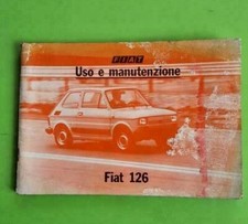 LIBRETTO USO MANUTENZIONE FIAT 126 - EDIZIONE 1978
