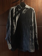 camicia  Uomo A Righi in lino 100% Di Master Coat