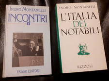 2 LIBRI Indro Montanelli : L'Italia dei Notabili - Rizzoli - 1974, INCONTRI N. 1