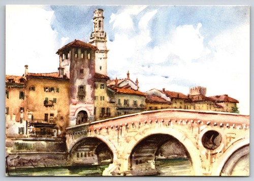 Postcard verona ponte pietra - postcard,