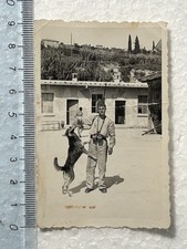 MILITARE  CON CANE RITRATTO
