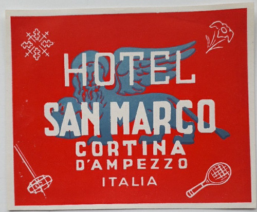 Etichetta bagaglio hotel san - etichetta,