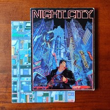 Cyberpunk 2020 night city first printing edition map 2077 rpg gdr roleplay