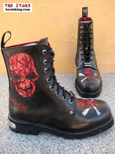 New rock boots - new,