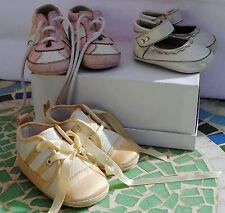 lotto 3 paia Scarpe culla bebè bimba bambina