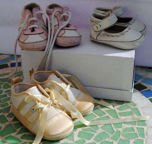 Lotto paia scarpe culla - 3,