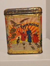 Luigi Rossa-Caffè Tossa Vercelli scatola in latta pubblicitaria primi’900