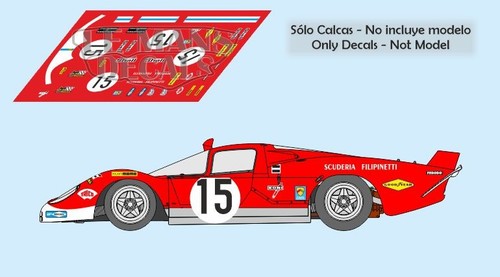 Decals ferrari 512s - le, mans