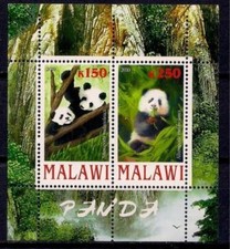 Panda orso animali m/s MNH