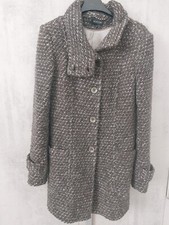 CAPPOTTO KOCCA DONNA TAGLIA M GRIGIO TESSUTO GIACCA 