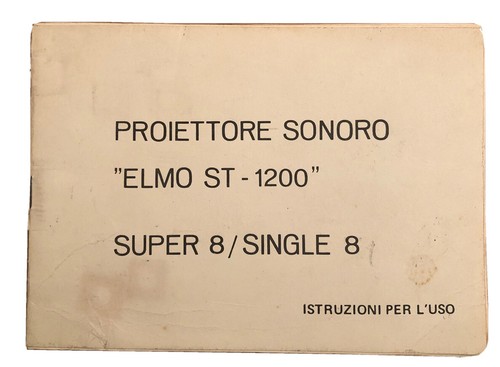 Depliant proiettore super - super, 8