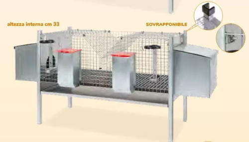 Gabbia conigli con nidi - con, per