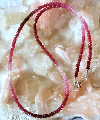 Collana rubino sfaccettato - rubino,
