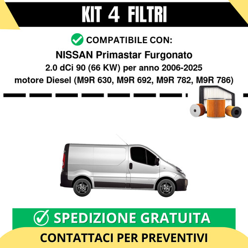 Kit filtri tagliando - kit,