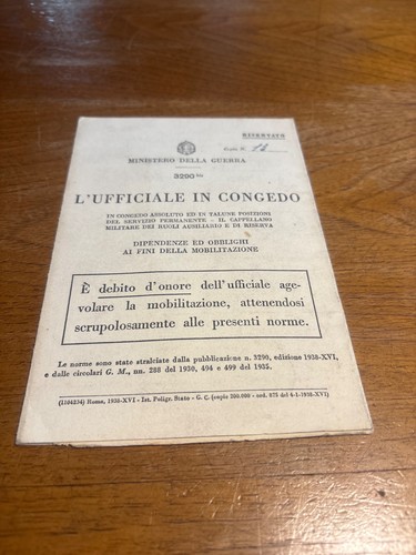 Regio esercito ministero - regio, della