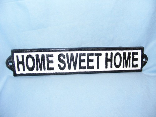 Home sweet sign - sweet, cast