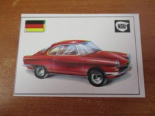 Figurina Auto e Moto - NSU - PRINZ SPORT COUPE' N.75 Ed. EDIS 1968 originale 