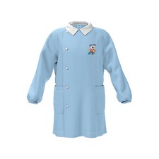 Grembiule Bambino Asilo 4042 Quadrettato Azzurro 2 Anni SIGGI - X49357