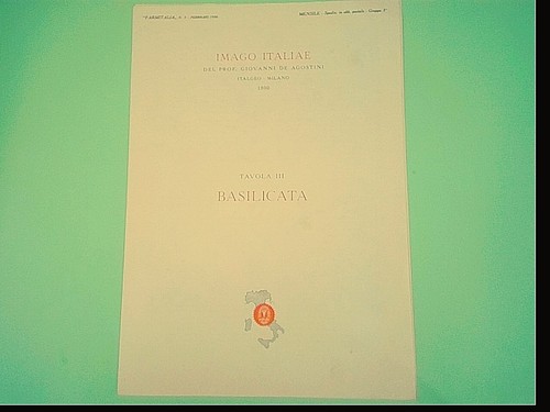 Imago italiae tavola - imago, iii