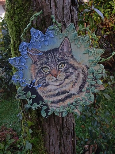 Maine coon dipinto mano - maine,
