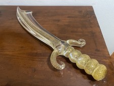 Spada Vetro Cristallo Oro 24k