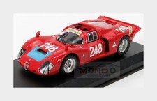 1:43 Best Alfa Romeo 33.2 #248 Targa Florio 1969 Pinto Alberti Red BE9137-2 Mode