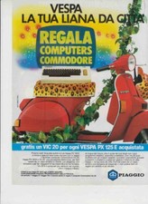advertising pubblicita MOTO VESPA PX 125 E 1984 PIAGGIO SCOOTER ITALIANI