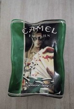 RARO POSACENERE IN CERAMICA SCHIACCIATA GUSTO AUTENTICO SIGARETTA CAMMELLO UN...