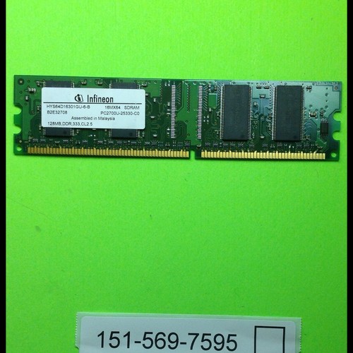 Infineon hys64d16301gu b - infineon, hys64d16301gu-6-b