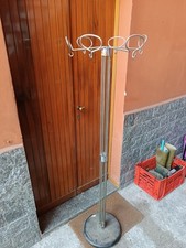 Appendiabiti in metallo cromato di Isao Hosoe per Valenti Luce, anni '70